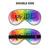 Colorful Watercolor LGBT Gay Pride Rainbow Heart Light-Blocking Sleep Mask view 2