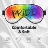 Colorful Watercolor LGBT Gay Pride Rainbow Heart Light-Blocking Sleep Mask view 3