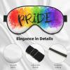 Colorful Watercolor LGBT Gay Pride Rainbow Heart Light-Blocking Sleep Mask view 4