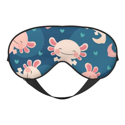 Axolotl Kawaii Light-Blocking Sleep Mask
