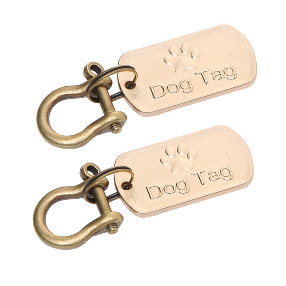 COLLBATH 2-Pack Stainless Steel Pet ID Tags