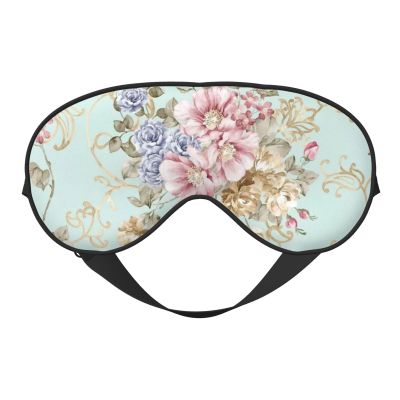 Watercolor Spring Flowers Full-Coverage Light-Blocking Sleep Mask
