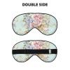 Watercolor Spring Flowers Full-Coverage Light-Blocking Sleep Mask view 2