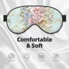 Watercolor Spring Flowers Full-Coverage Light-Blocking Sleep Mask view 3