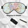 Watercolor Spring Flowers Full-Coverage Light-Blocking Sleep Mask view 4