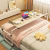 Mobile Overbed Table with Wheels, Adjustable Height view 1