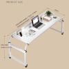 Mobile Overbed Table with Wheels, Adjustable Height view 2