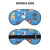 Adjustable Sleep Mask with Cute Labrador Dog Pattern view 2