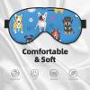 Adjustable Sleep Mask with Cute Labrador Dog Pattern view 3