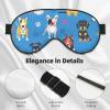 Adjustable Sleep Mask with Cute Labrador Dog Pattern view 4