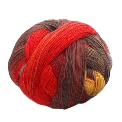 100 g, 800 m Dyed Merino Wool Effect Yarn for Knitting, Natural, Soft, Organic (2811)