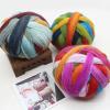 100 g, 800 m Dyed Merino Wool Effect Yarn for Knitting, Natural, Soft, Organic (2811) view 2