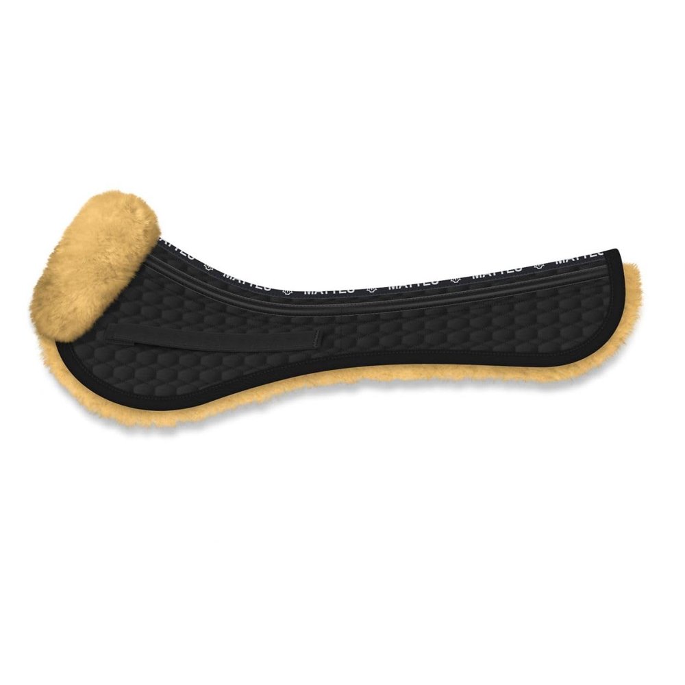MATTES CORRECTION Saddle Pad with Front Trim, Sheepskin Seat Area, All-Purpose/M