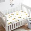 Odot Fitted Sheet for Baby Crib, Pineapple Print, White, 40 x 90 cm view 2
