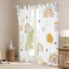 Cartoon Rainbow Blackout Curtains with Sun and Star Design, 280 x 245 cm view 3