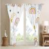 Cartoon Rainbow Blackout Curtains with Sun and Star Design, 280 x 245 cm view 4