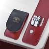 3-Piece Nail Clipper and Manicure Set with Leather Travel Case view 2