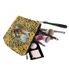 HUGS IDEA Women's PU Leather Makeup Bag with Sunflower Rooster-Chicken Print view 4