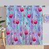 ANHOPE Tropical Leaf Pink Flamingo Blackout Curtains for Girls, Thermal Curtains, 2-Piece Set, H 183 x W 140 cm view 1