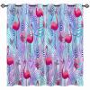 ANHOPE Tropical Leaf Pink Flamingo Blackout Curtains for Girls, Thermal Curtains, 2-Piece Set, H 183 x W 140 cm view 2