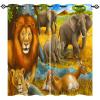 ANHOPE Safari Lion, Elephant & Deer Blackout Curtains, 2-Piece Set, 245 x 200 cm view 2
