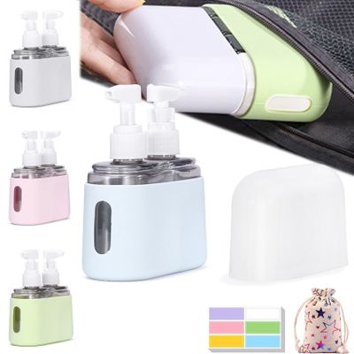 Zeanaturals Mini Travel Bottle Set, 2-in-1, Blue