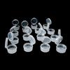3-Pack Transparent Plastic Cosmetic Jars, 5 g, with Snap Lids view 1