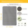 Cat Litter Mat, Honeycomb Double-Layer Design, Yellow-L view 3