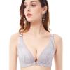 RGDIDG Plus-Size Women's Front-Clasp Low-Back Large-Cup Bra view 1