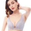RGDIDG Plus-Size Women's Front-Clasp Low-Back Large-Cup Bra view 2