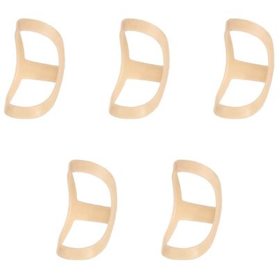 Greethga D Oval Finger Splints, 5-Piece Set, Sizes 4–8