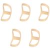 Greethga D Oval Finger Splints, 5-Piece Set, Sizes 4–8 view 1