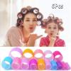 6-Piece Heatless Hair Curlers, Self-Grip Hook, Jumbo 30 mm, Rose Red view 2