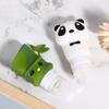 Msiud 2-Pack Silicone Travel Bottles, Panda and Bamboo Shapes, Leakproof Refillable Containers view 3