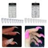 100 Long Curved Claw Nail Tips, Natural Color view 2