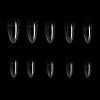 100 Long Curved Claw Nail Tips, Natural Color view 3