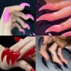 100 Long Curved Claw Nail Tips, Natural Color view 4
