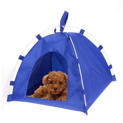 Portable Blue Pet Tent for Small Dogs and Cats