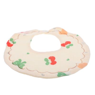 Hoement Adjustable Baby Bib, Soft Breathable Material, Cartoon Pattern, Absorbent and Comfortable