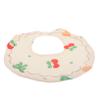 Hoement Adjustable Baby Bib, Soft Breathable Material, Cartoon Pattern, Absorbent and Comfortable view 1