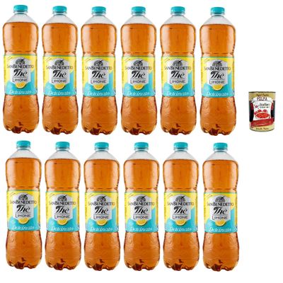 Italian Gourmet Decaffeinated Lemon Iced Tea, PET Bottles, 12 x 1.5 L