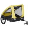 Homgoday Dog Bike Trailer, Yellow & Black, Oxford Fabric, 142 x 70 x 87.5 cm, Model 92596 view 2