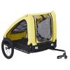 Homgoday Dog Bike Trailer, Yellow & Black, Oxford Fabric, 142 x 70 x 87.5 cm, Model 92596 view 3