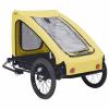 Homgoday Dog Bike Trailer, Yellow & Black, Oxford Fabric, 142 x 70 x 87.5 cm, Model 92596 view 4