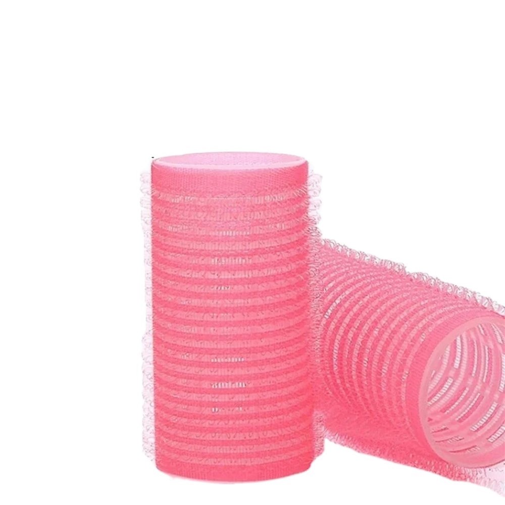 Self-Grip Heatless Hair Rollers, Pink, 3 cm