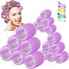 Self-Grip Heatless Hair Rollers, Pink, 3 cm view 2