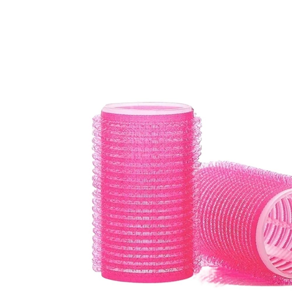 Self-Grip Heatless Hair Curlers, Rose Pink, 2 cm