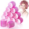 Self-Grip Heatless Hair Curlers, Rose Pink, 2 cm view 2