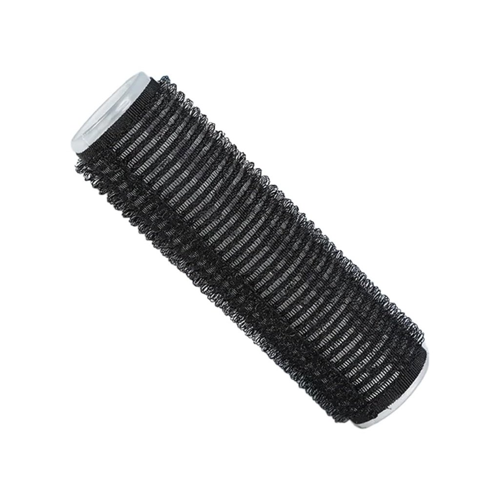 6-Piece Self-Adhesive Hair Rollers, Black, Large