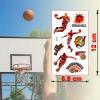 Aotusoa 10-Set Basketball Temporary Tattoos for International Competitions, Waterproof Tattoo Stickers for Kindergarten, School Crafts, Sports Clubs, Decor view 2
